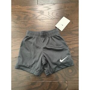 Nike Boys Anthracite Grey Mesh Athletic Shorts 2T 766650-693